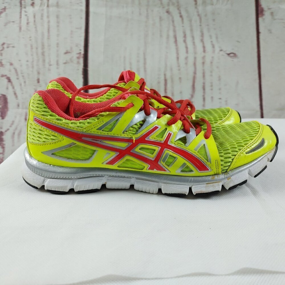 Asics Womens Gel Blur 33 T2H8N Yellow Pink Running Shoes Sneakers Size 9 - Picture 7 of 11